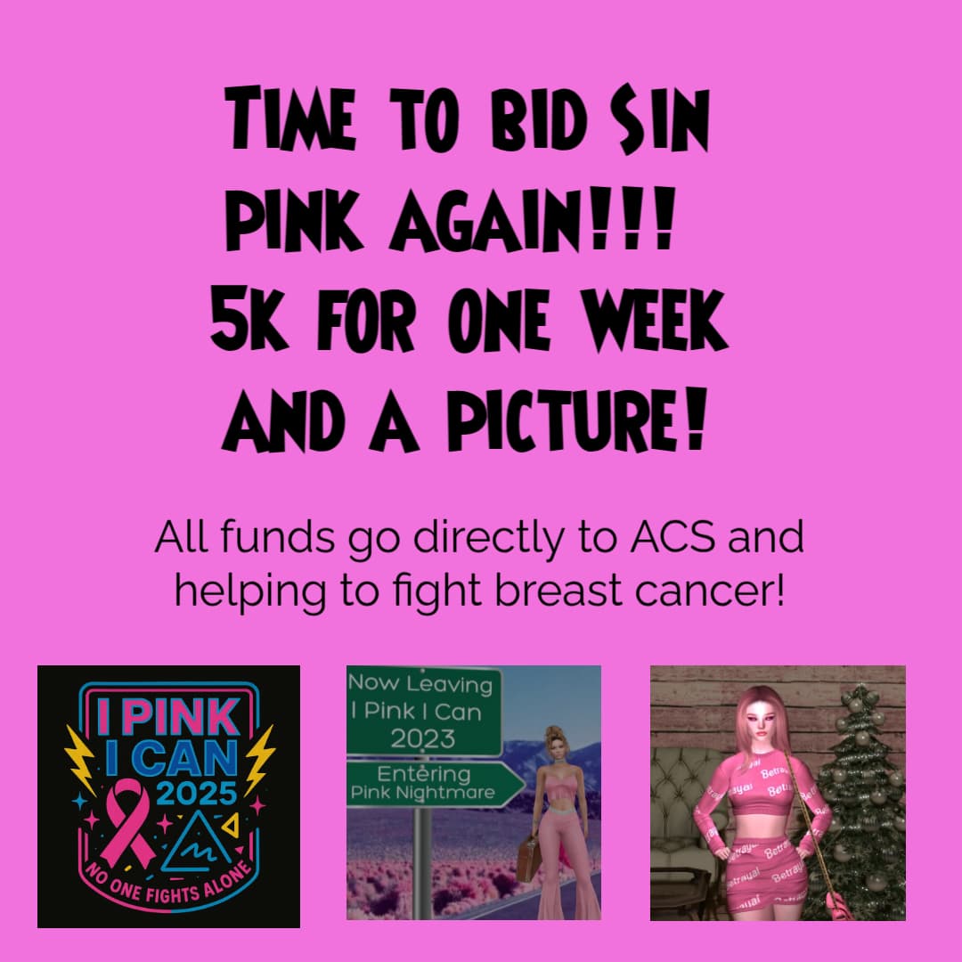 Time to bid Sin pink again!!! poster