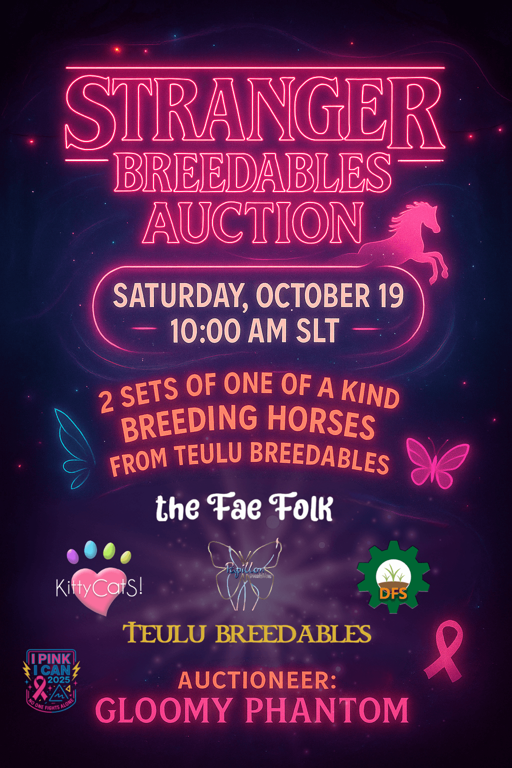 Stranger Breedables Auction poster
