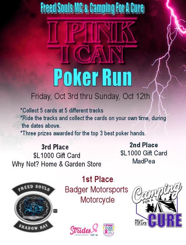 I Pink I Can Poker Run poster