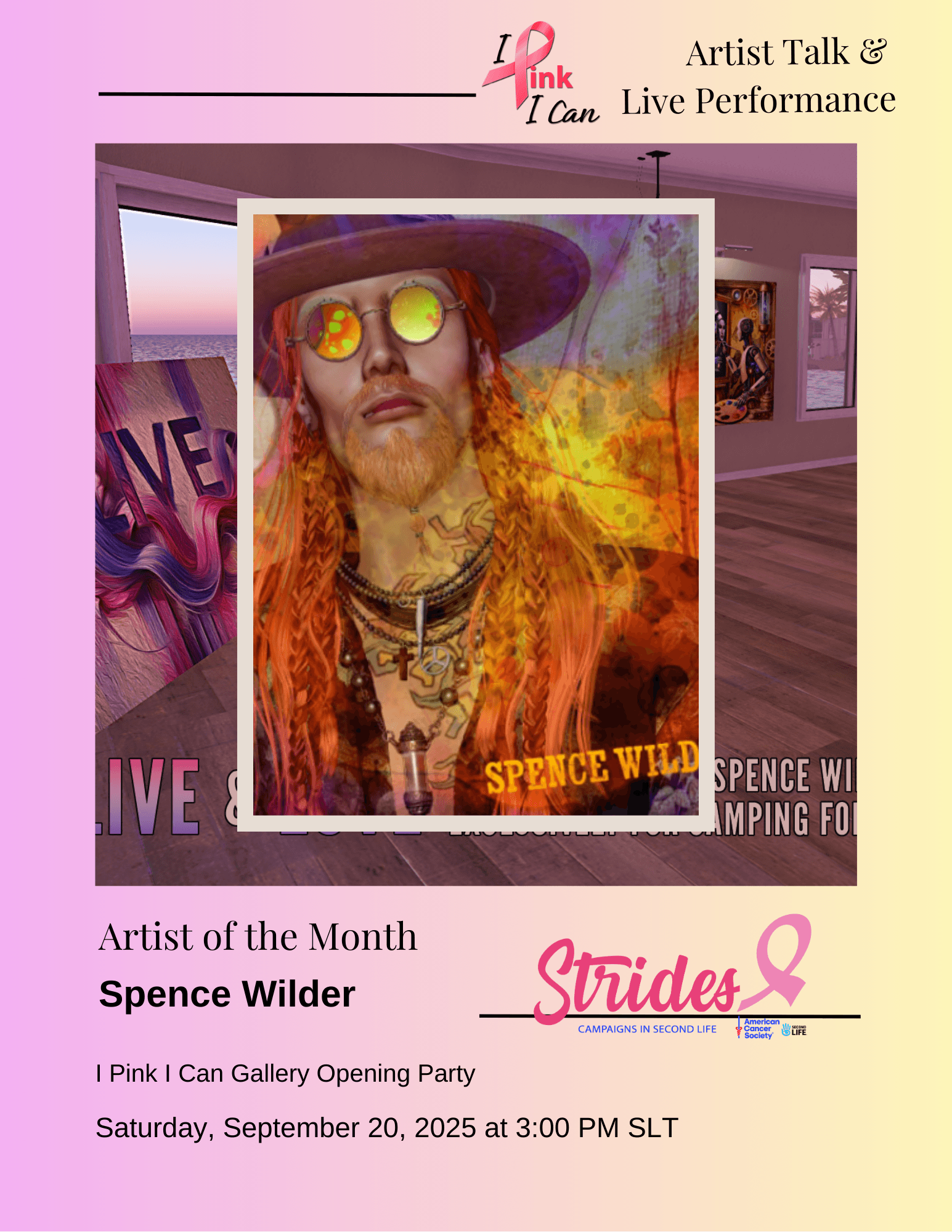 Artist Talk & Live Performance poster